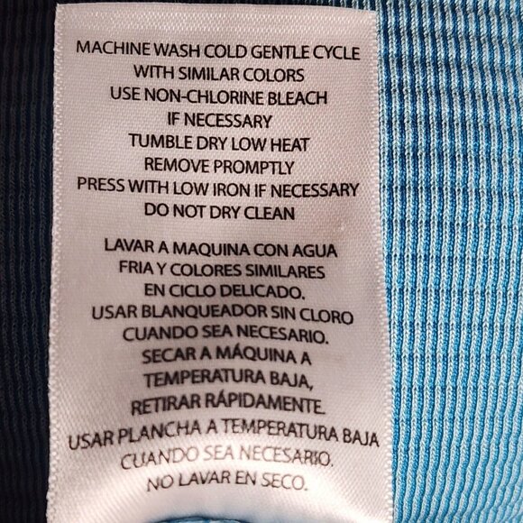 SEGMENTS Canada Solid All Blue 3/4 Sleeve Pullover Ribbed Top Womens Size XXL - Picture 7 of 7